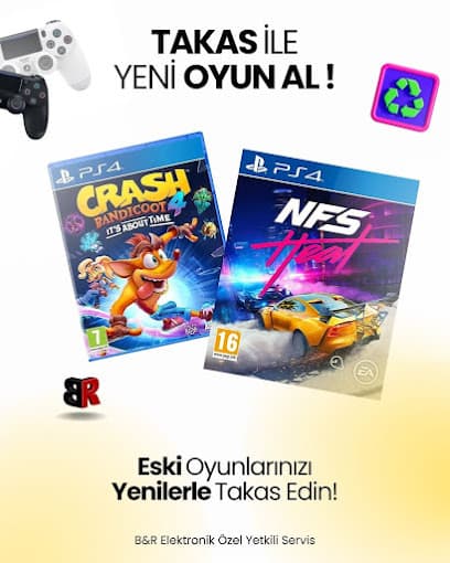 B&R Elektronik tarafından sunulan Oyun Satım ve Takas hizmeti